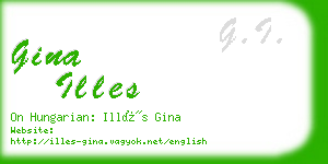 gina illes business card
